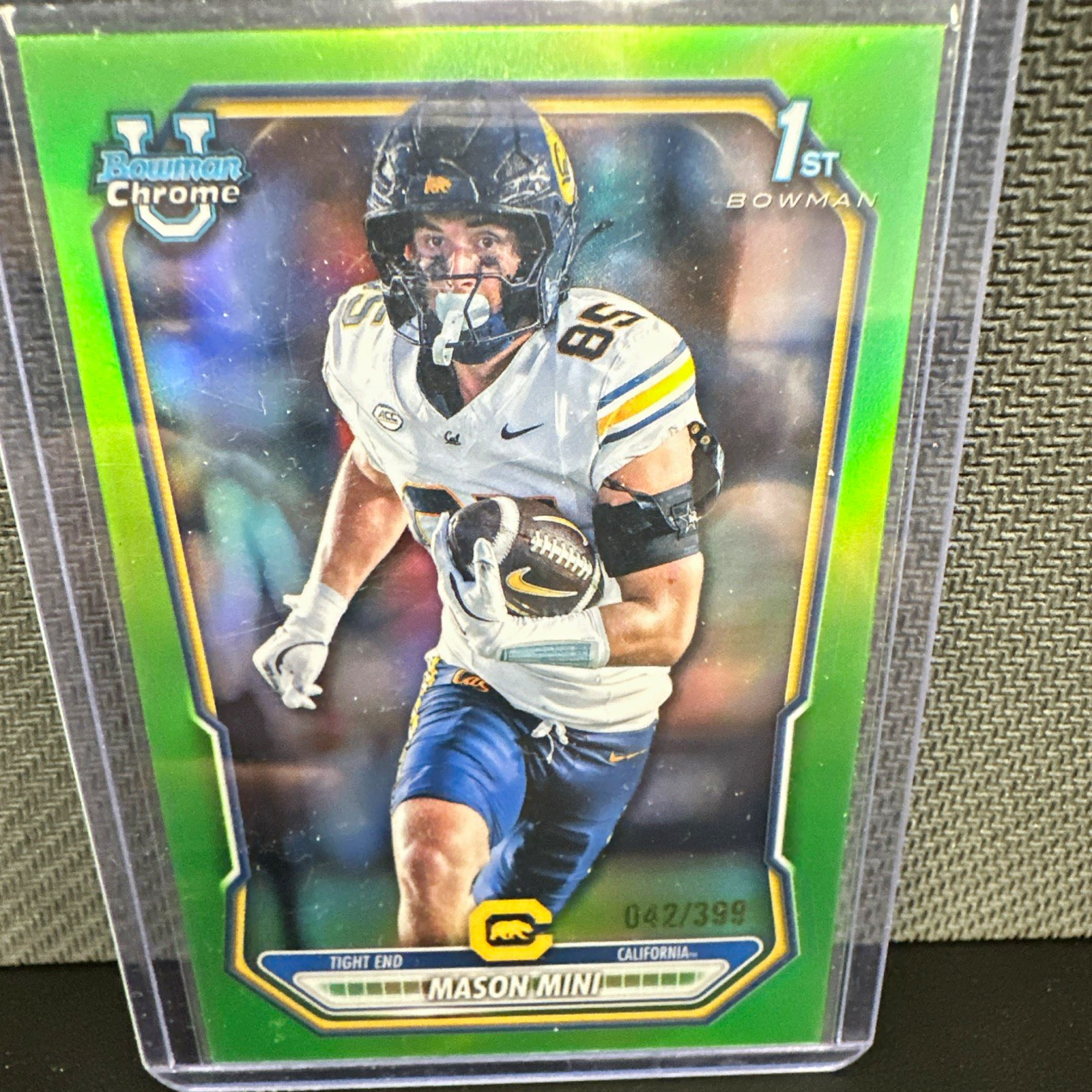 2026 Bowman Chrome Univ Football Mason Mini BCP-30 Green 42/399 1st
