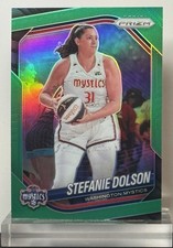 2025 Panini Prizm WNBA #112 Stefanie Dolson Green Prizm Washington Mystics