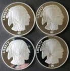 Lot of Four RMC 1oz Silver Buffalo Rounds