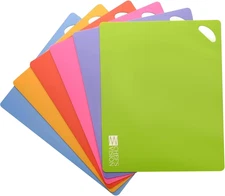 Flexible Cutting Mats Set of 6 Non Slip Color Coded 15x12 Kitchen Boards