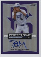 2016 Leaf Perfect Game All-American Classic Metal /25 Brady McConnell Auto 07rd