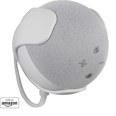 Made For Amazon Wall Mount, White, for Echo Dot (4th generation)
