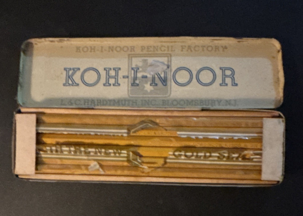 Tin Box With Pencils L&c Hardtmuth Bloomsbury Nj