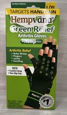 Hempvana Green Relief Arthritis Compression Support Gloves Size L / XL 1 Pair