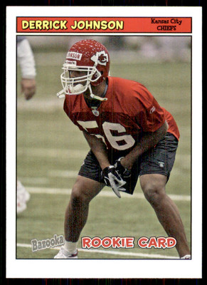 2005 Bazooka #181 Derrick Johnson RC Rookie Kansas City Chiefs