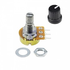 5x Potentiometers Pots Resistor Linear 3-Pin Taper Rotary With Knob Cap 100K Ohm