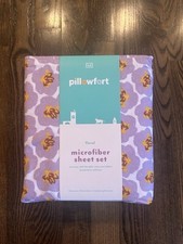 NWT New PILLOWFORT Microfiber Sheet Set Floral Full Size