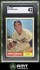 Sandy Koufax SGC 4 1961 Topps Los Angeles Dodgers #344 5295