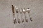5pc Wallace Grande Baroque Sterling Silver Serving Set No Monogram- 273 Grams