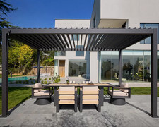 Large Aluminium Pergola Heavy Duty Gazebo Canopy Garden Structure Patio Shade