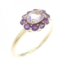 Authentic K10YG Amethyst Ring  #230-000-132-3299