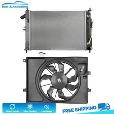 Aluminum Radiator and Cooling Fan Kit For 2016-2017 Hyundai Elantra GT 2.0L l4