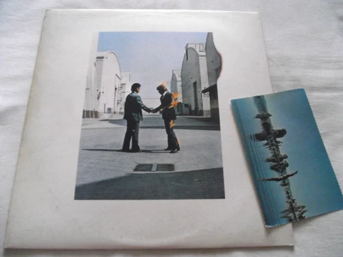 PINK FLOYD ~ WISH YOU WERE HERE ** 1975 UK HARVEST LP w/ POSTCARD. A-1, B-3.