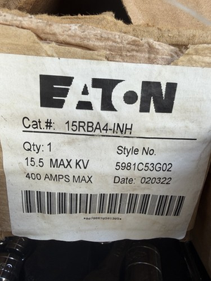 #ad #ad New Eaton Bussmann HRC Cartridge Fuse 400A 15.5kV Blown Indicator 15RBA4 INH $1000.00