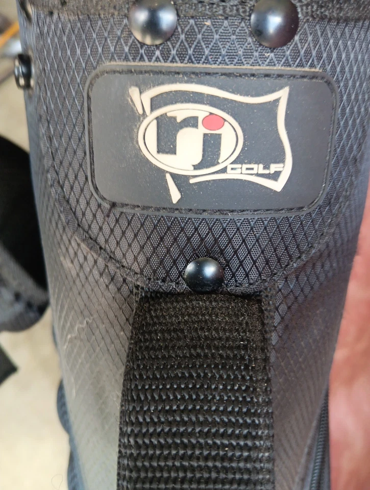 Bolsa de pie de golf RJ Sports de 5 vías limpia por dentro y por fuera con arnés de correa Foto 3 de 4