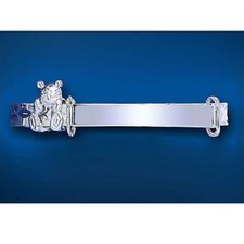 Solid Silver Child's Bangle Teddy Bear Adjustable Age 3 - 7 Years