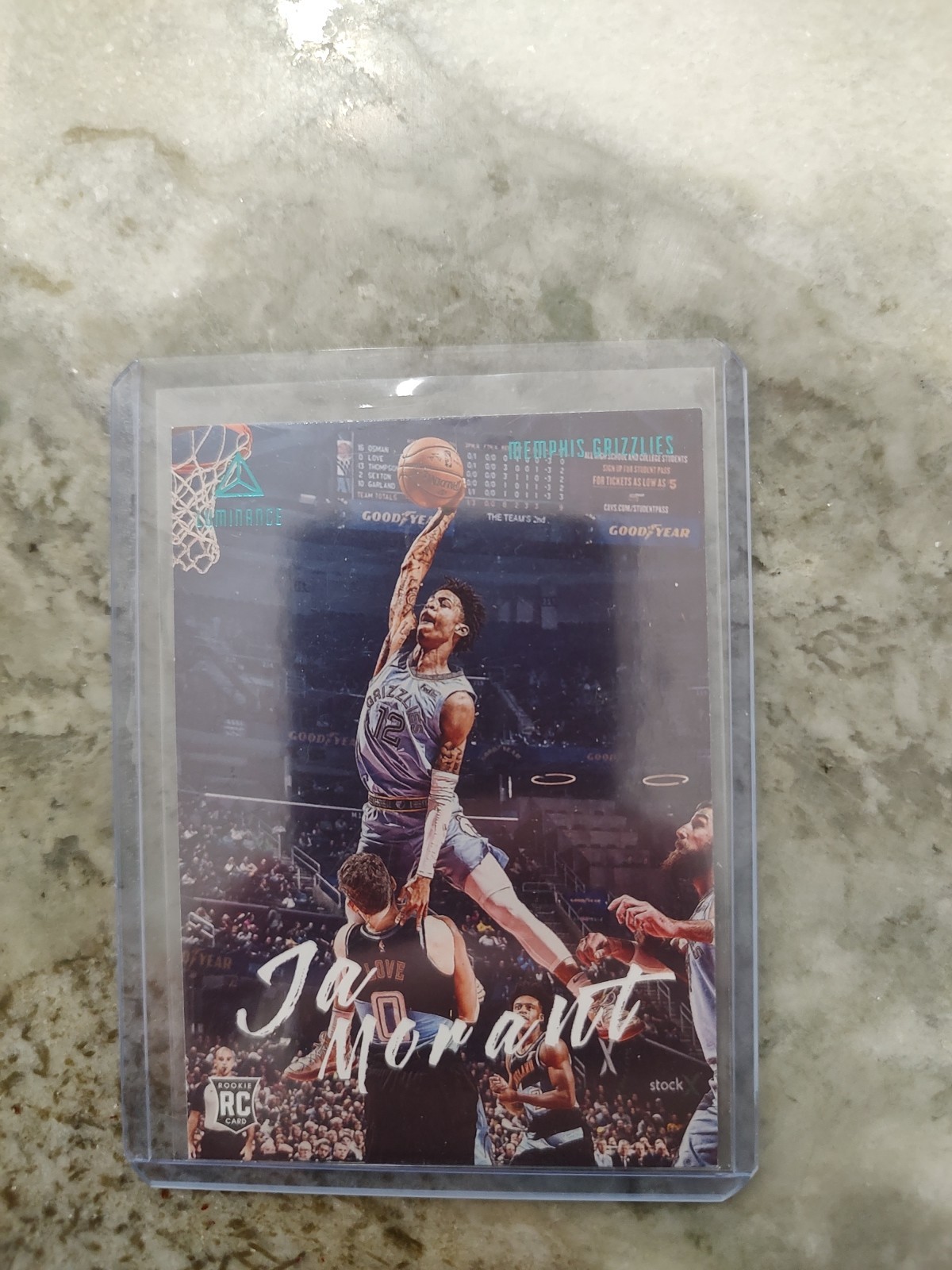 2019-20 Panini Chronicles - Luminance Teal #165 Ja Morant (RC) - The Dunk