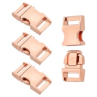 FüR 4Pcs 15Mm Schnellverschluss MetallbüGel Ersatzclips RoséGold