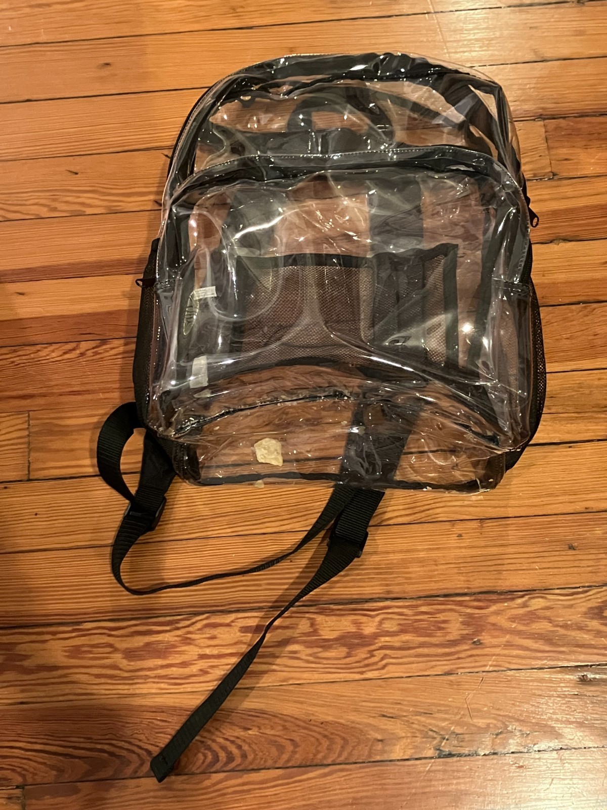 Large Clear Transparent Backpack Bag School Trave… - image 1