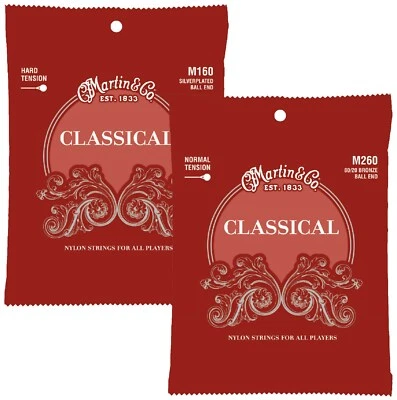 SATZ MARTIN M160 M260 KONZERT SAITEN FÜR CLASSIC GITARRE NYLONSAITEN HIGHTENSION