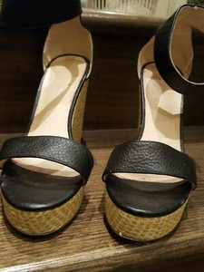 kookai black wedges