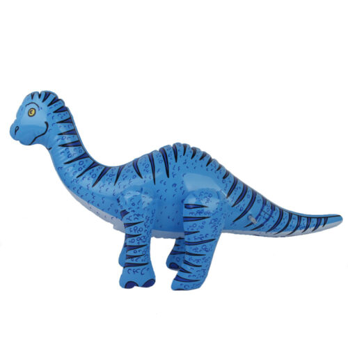 Inflatable Brachiosaurus Dinosaur Kids Toy Party Favour Blue 76cm - Picture 1 of 8