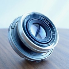 AS IS Chiyoko Rokkor 5cm F2.8 Lens For Minolta Super A rangefinder Camera A