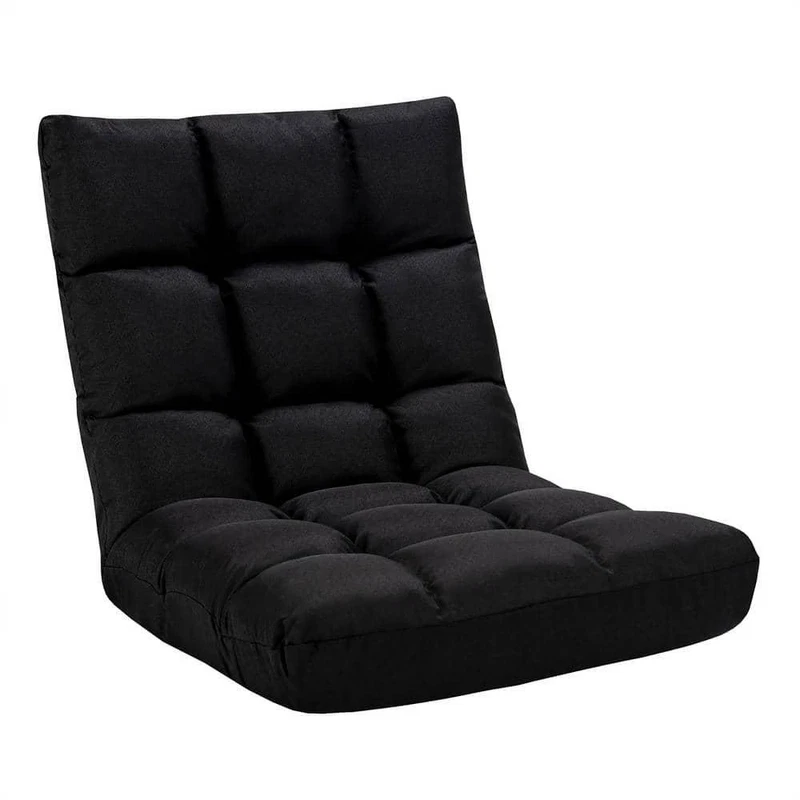 Costway Sofa Bed Black Cotton Linen