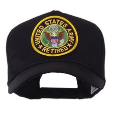 US Army Retired Embroidered Baseball Hat Washed Cotton Cap