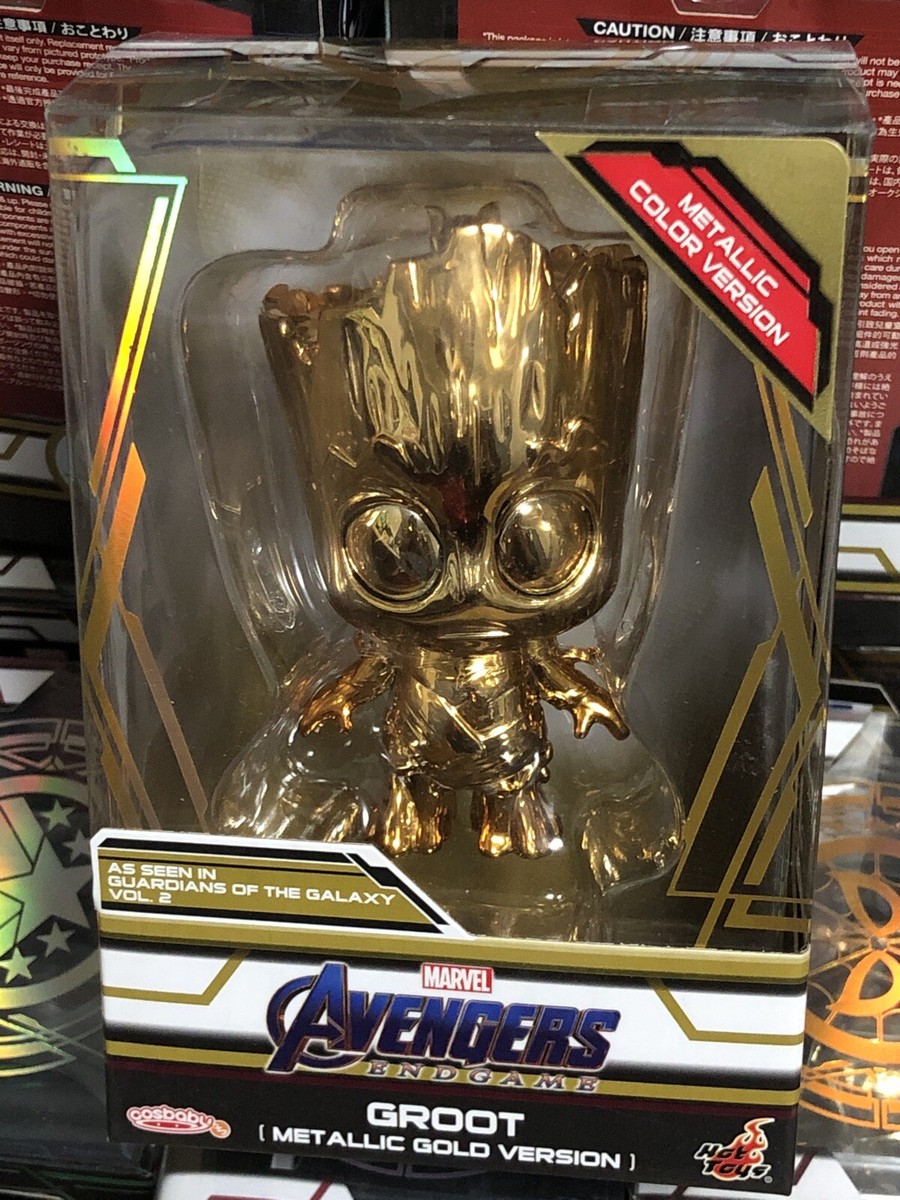 HOT TOYS AVENGERS ENDGAME Cosbaby GROOT METALLIC GOLD VERSION