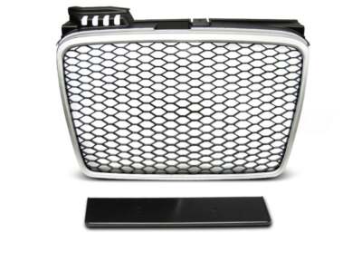 Grila RS-TIP pentru for Audi A4 B7 04-08 MAT argint RS STYLE TUNING DE GREY23EL