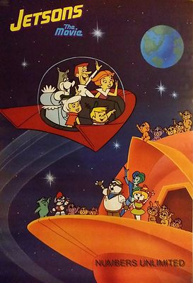JETSONS MOVIE POSTER VINTAGE SEALED ORIGINAL AUTHENTIC 1990 HANNA - Main Image
