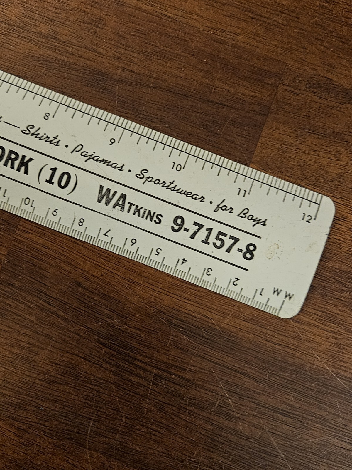Vintage 12" Metal Ruler I Jablow & Co Inc Broadwa… - image 4