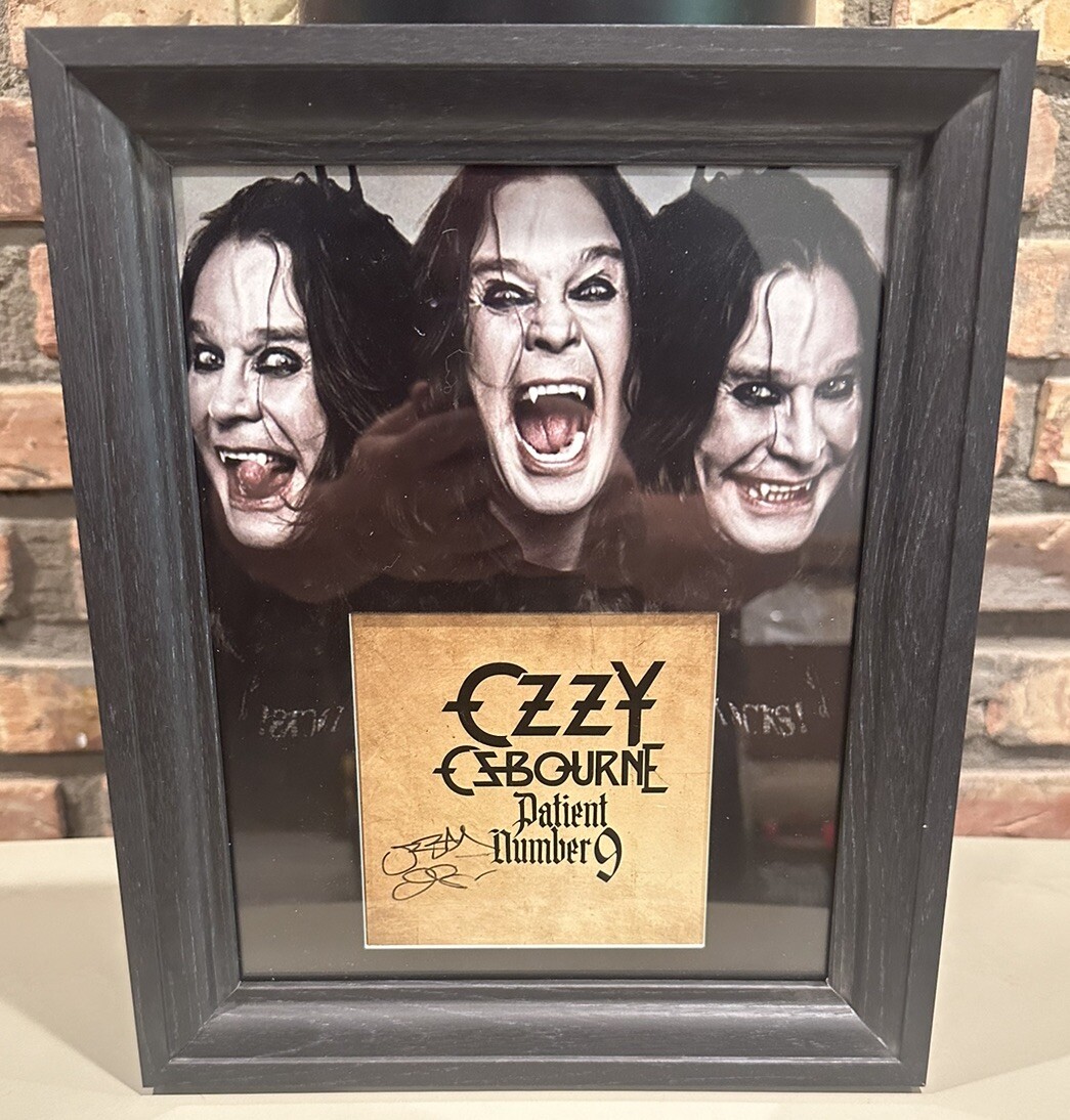 OZZY OSBOURNE Autographed SIGNED Patient Number 9 CD ACOA