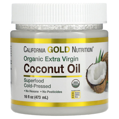 Organic Extra Virgin Coconut Oil by  - Use as Cooking Oil or Butter Substitute -
