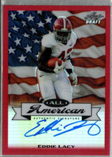 2013 Leaf Metal Draft All-American Prismatic Red #AAEL1 Eddie Lacy Auto /5