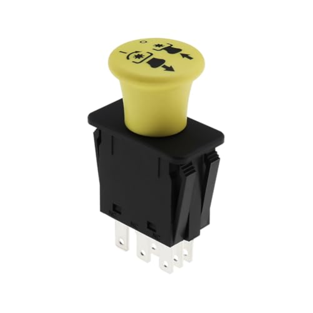 VGOL 1 interruttore PTO, meccanico, pulsante, manuale, giallo, compatibile con J