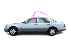 Fits86-95 Mercedes 260,300D-E,E300,400,500E,4D Sedn Left Front Door Window Glass