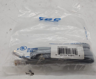 Lot of 33 ICC Phone Line Cord 8P8C 14FT  (Model: ICLC807FSV)