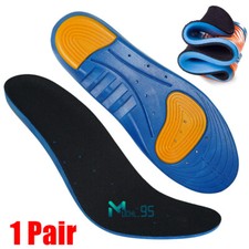 Mujer y Hombre Plantillas Ortopedicas De Gel Para Trabajar Zapatos El Dolor Pie