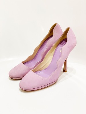 lilac suede heels