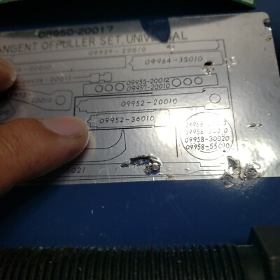 Toyota Universal Puller Set 09950-20017 Replacement Part 09952