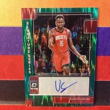 2022-23 Optic USMAN GARUBA #SS-USG Auto Green Shimmer Signature RC Rockets