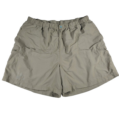 Columbia Shorts Womens 2X Cargo Hiking Nylon Beige Khaki Outdoor Nature Camp