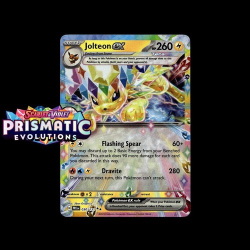 Pokemon Prismatic Evolutions: Choose Your Card! Reverse Holo/Holo EX Full Art NM - Picture 36 of 173