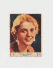 Gloria Stuart 1932 National Screen Star Stamp - Clean Back - E5 - Film Star