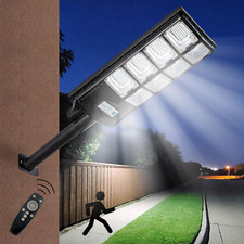 Farolas solares para exteriores de 800 W, resistentes al agua, 80 000 lm