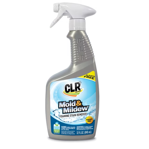 CLR Foaming Mold & Mildew Remover Spray – Bleach-Free Stain Cleaner, 32 oz