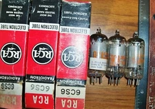 3 Strong RCA 6CS6 Tubes
