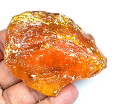 172.50 CT Natürlich Baltisch Karamellbonbon Ei Eigelb Bernstein Facettiert Rough
